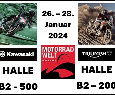 Besucht uns auf der Motorradmesse in Friedrichshafen!
