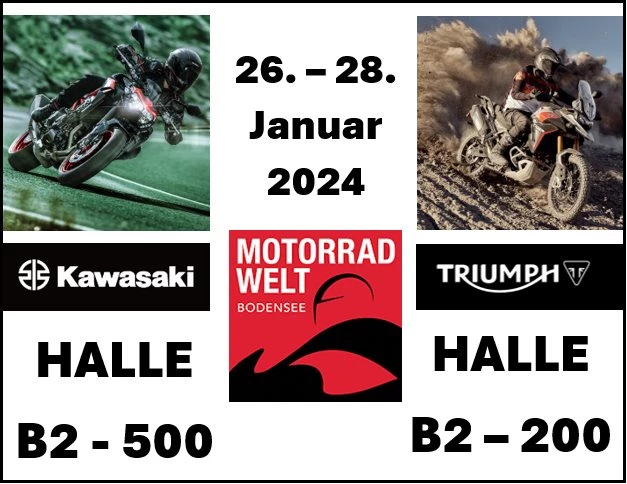 Besucht uns auf der Motorradmesse in Friedrichshafen! Bild 1: Besucht uns auf der Motorradmesse in Friedrichshafen!