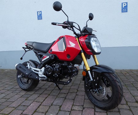 Honda MSX125 Blinkerumbau Kellermann, Motorschutzpads und Achsschutzpads