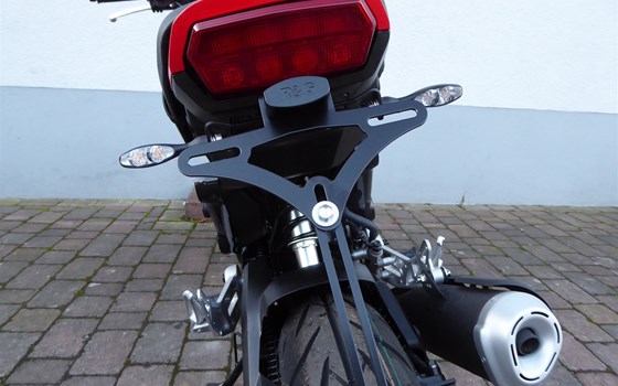 Honda MSX125 Blinkerumbau Kellermann, Motorschutzpads und Achsschutzpads - Bild 7