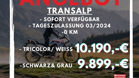 Sonderangebot Transalp - Tageszulassung - 0 KM 