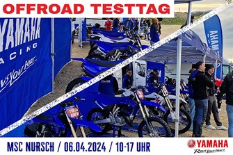 Nächster Yamaha Offroad Testtag am 6. April in Nursch