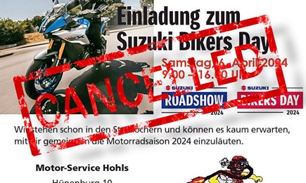 Tag der offenen Tür ist abgesagt