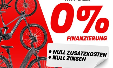 +++ jetzt günstig Finanzieren *0,00% Aktion für Fahrräder und e-Bikes ****