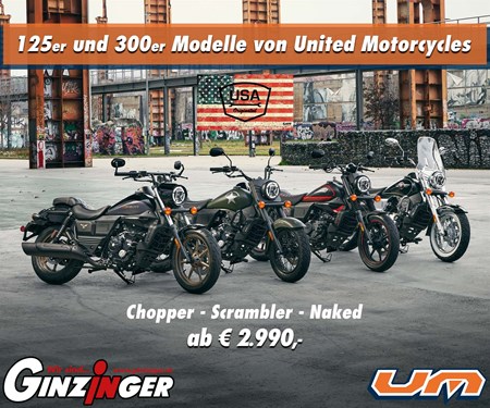 UM Motorcycles ab € 2.990,-