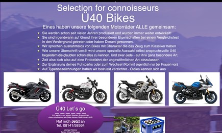 Selection for connoisseurs Ü40 Bikes