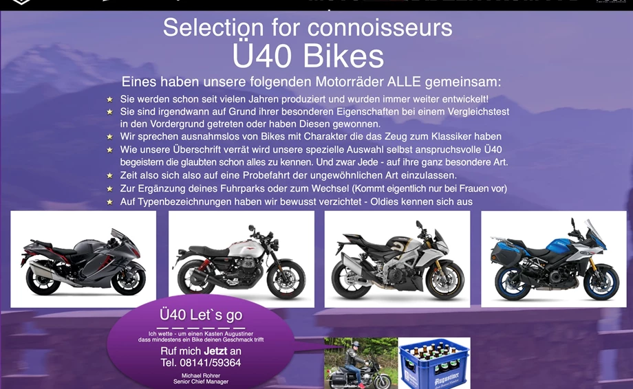 Selection for connoisseurs Ü40 Bikes Bild 1: Selection for connoisseurs Ü40 Bikes