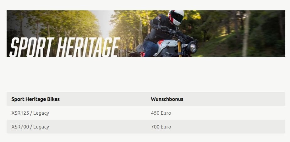 HOL DIR DEIN TRAUMBIKE MIT BIS ZU 1.500 € WUNSCHBONUS