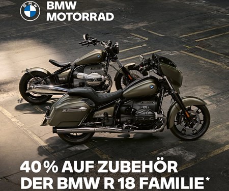 40 % AUF ZUBEHÖR DER BMW R 18 FAMILIE