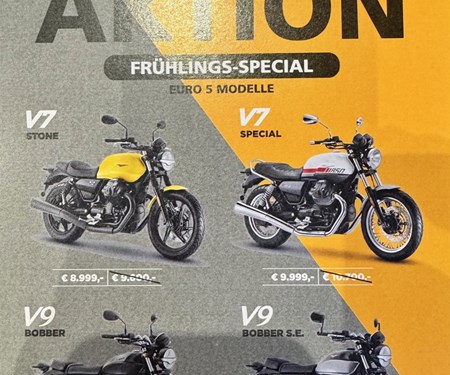 Moto Guzzi - Aktionswochen - Frühlings-Special