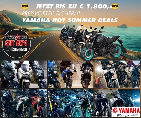 Yamaha Hot Summer Deals bei Ginzinger Zweirad 