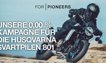 UNSERE 0,00% KAMPAGNE FÜR DIE HUSQVARNA SVARTPILEN 801