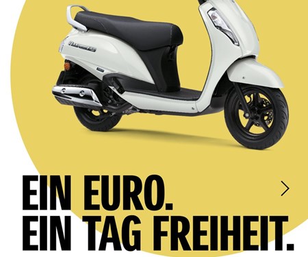 EIN EURO. EIN TAG FREIHEIT