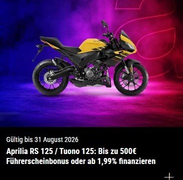 Aprilia RS 125 / Tuono 125 Angebote