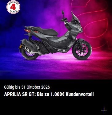 Aprilia SR GT 125 und 200 Angebote