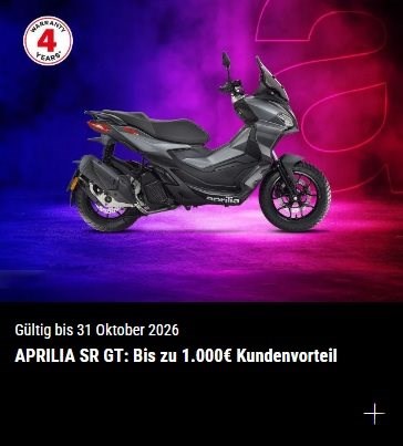 Aprilia SR GT 125 und 200 Angebote