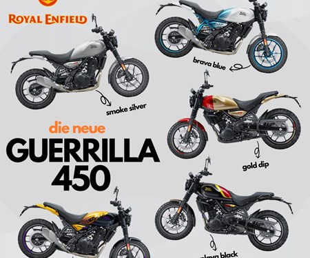 Neues von Royal Enfield: die Guerrilla 450! 