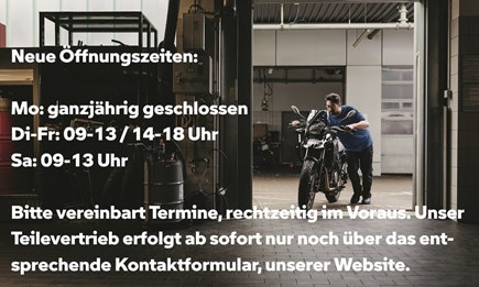 Ab Okt. 2024: Neue Öffnungszeiten und Erreichbarkeit!