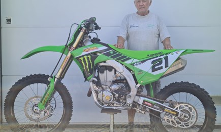 Übergabe einer Kawasaki KX 450/2024