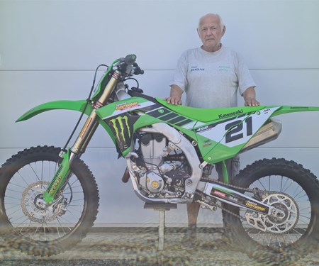 Übergabe einer Kawasaki KX 450/2024