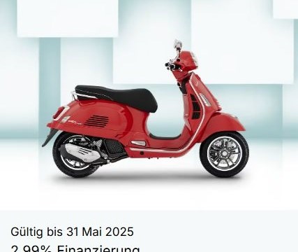Vespa 2,99% Finanzierung