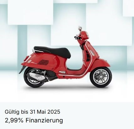 Vespa 2,99% Finanzierung