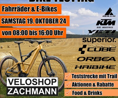 BIKE TESTTAG - SAMSTAG 19. OKTOBER 2024