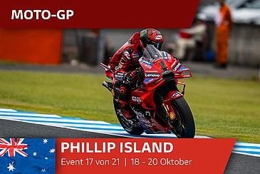 Bagnaia auf dem Podium (P3) beim GP von Australien, P5 für Bastianini. Sprint: Bastianini P3, Bagnaia P4