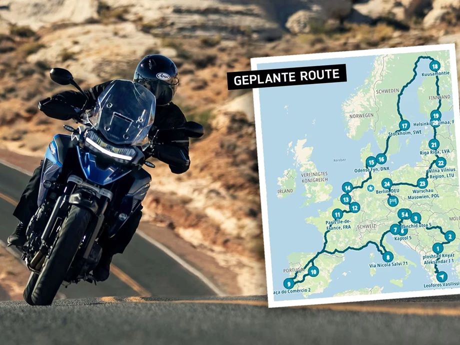 Ein echter „Iron Butt“ geht mit Triumph Tiger 1200 GT Explorer auf Europatour Bild 1: Ein echter „Iron Butt“ geht mit Triumph Tiger 1200 GT Explorer auf Europatour
