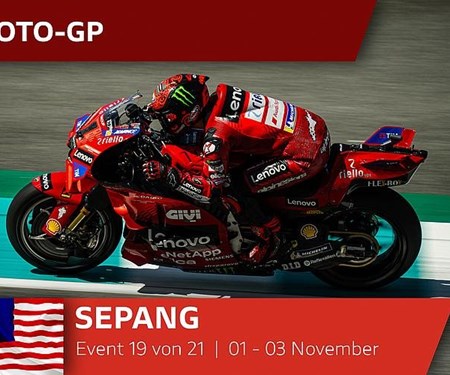 Doppeltes Podium in Sepang. Bagnaia holt seinen 10. Saisonsieg, Enea Bastianini P3, auch im Sprint P3