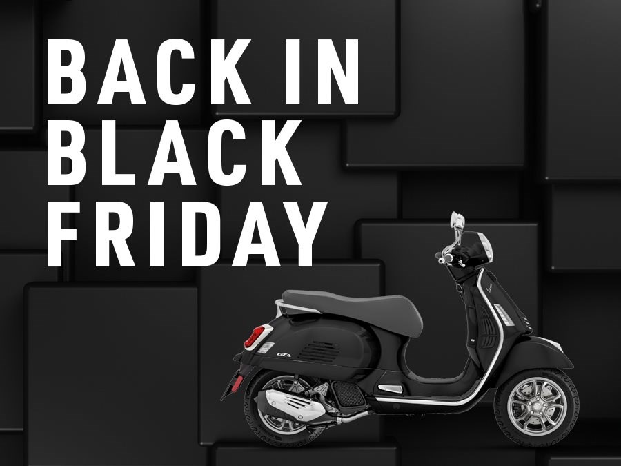 Back in BLACK FRIDAY Promos bei Vespa, Piaggio und Aprilia