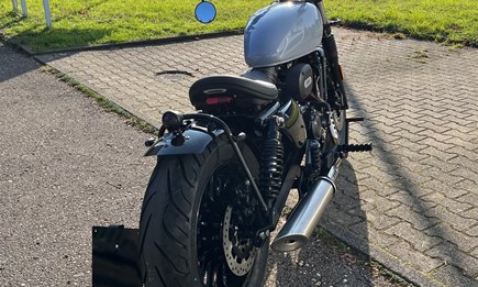 Einzelstück 125er Hanway Bobber BC 125 15 PS & ABS 125ccm Cruiser NEU mit retrograuem Tank