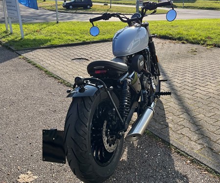 Einzelstück 125er Hanway Bobber BC 125 15 PS & ABS 125ccm Cruiser NEU mit retrograuem Tank