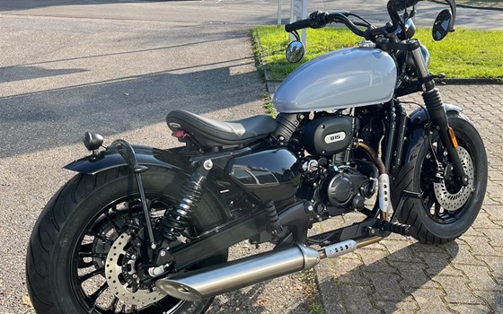 Einzelstück 125er Hanway Bobber BC 125 15 PS & ABS 125ccm Cruiser NEU mit retrograuem Tank - Bild 2