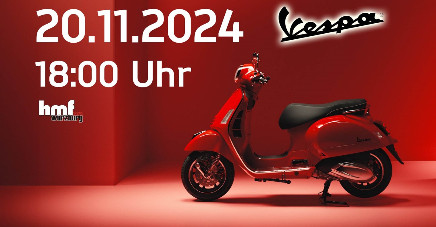 Präsentation 2025er Vespa GTS am 20.11.2024