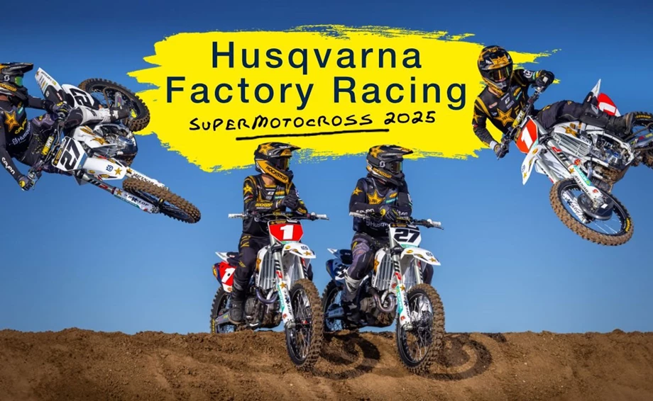 Rockstar Energy Husqvarna Factory Racing gains strength ahead of SMX 2025 Bild 1: Rockstar Energy Husqvarna Factory Racing gains strength ahead of SMX 2025