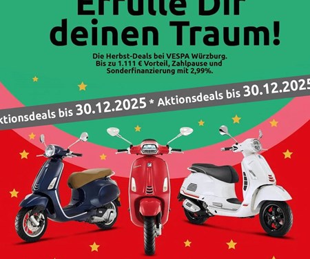 Verlängert: 1.111 Vespa-Deals bei hmf