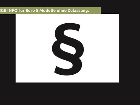 Wichtige Info zur Euro5 / Euro5+ Umstellung