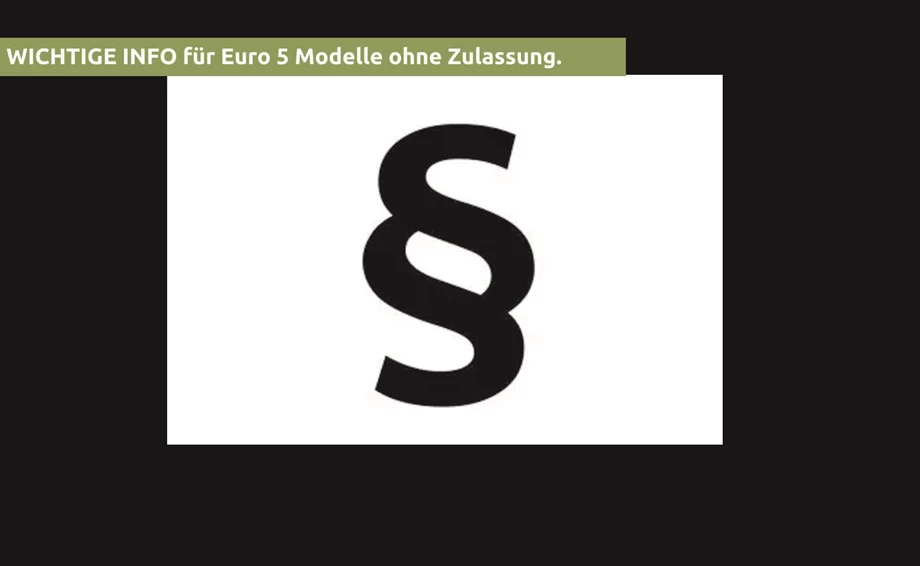 Wichtige Info zur Euro5 / Euro5+ Umstellung Bild 1: Wichtige Info zur Euro5 / Euro5+ Umstellung