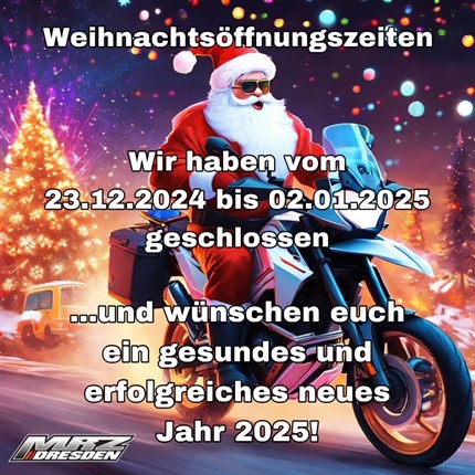 Weihnachtsöffnungszeiten Wir sehen uns im neuen Jahr!