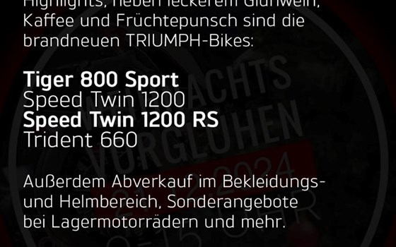 Weihnachts-Vorglühen bei Triumph Würzburg  - Bild 2