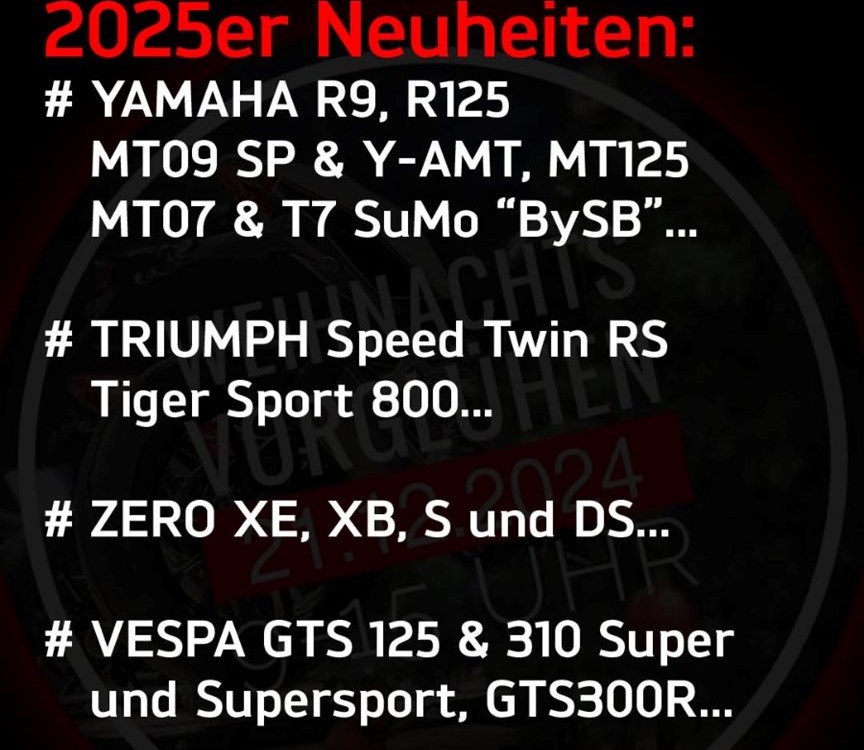 Yamaha R9, diesen Samstag LIVE in Würzburg 
