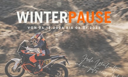 WINTERPAUSE von 23.12.2024 bis 06.01.2025