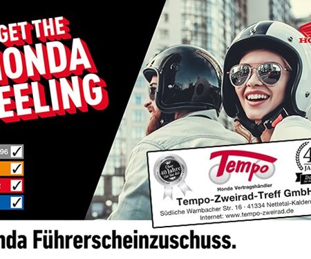 Honda Führerscheinzuschuss* BEENDET 