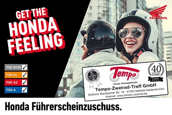Honda Führerscheinzuschuss* BEENDET  Bild 1: Honda Führerscheinzuschuss* BEENDET