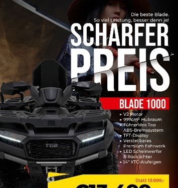 Mega angebot auf die neue TGB Blade 1000