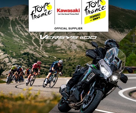 Versys 1100 wird offizielles Begleitfahrzeug der Tour de France
