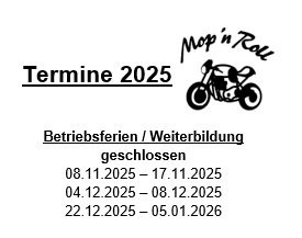 Betriebsferien Weihnachten & Neujahr