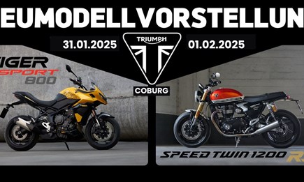 Triumph Präsentation SPEED TWIN 1200 RS & TIGER SPORT 800 Triumph Präsentation SPEED TWIN 1200 RS & TIGER SPORT 800