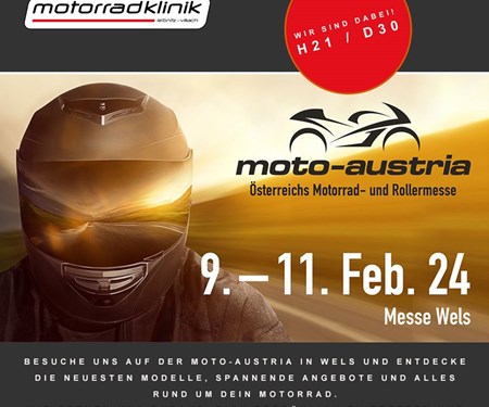 Besuche uns auf der Moto-Austria! Besuche uns auf der Moto-Austria!
